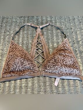 Victoria's Secret Lace Bralette in Mauve Taupe